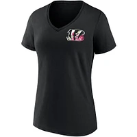 Women's Fanatics Black Cincinnati Bengals Team Mother's Day V-Neck T-Shirt