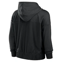 Women's  Fanatics College Black Cincinnati Bengals Script Lock Full-Zip Hoodie
