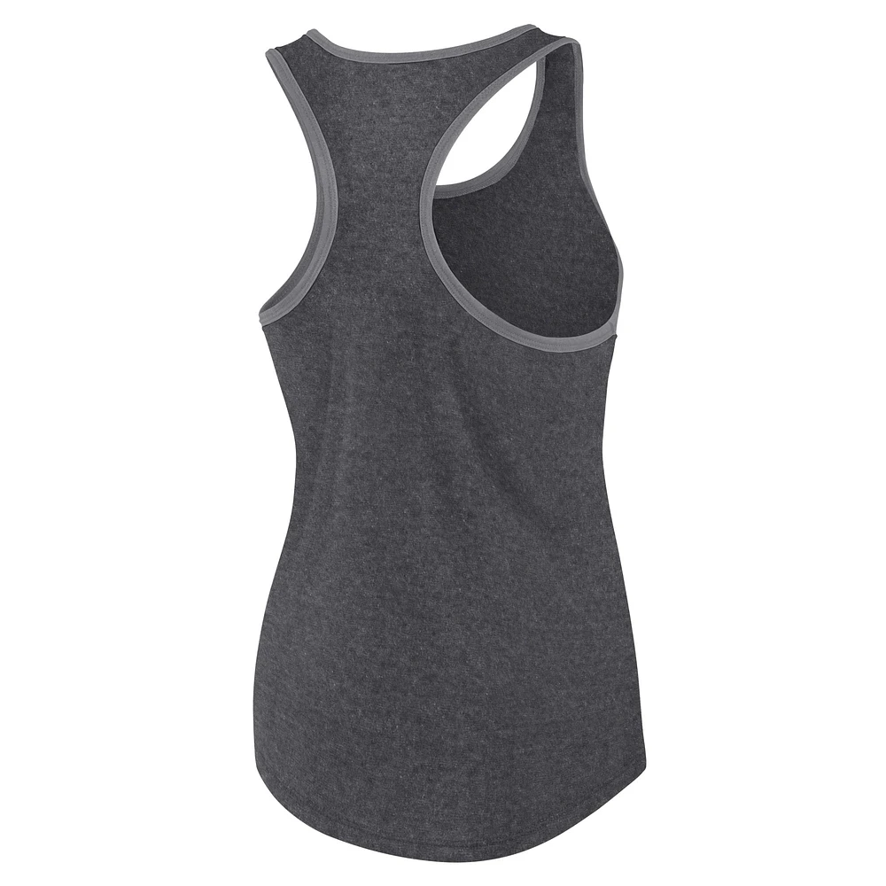 Women's Fanatics Heather Black Cincinnati Bengals Plus Fuel Tank Top