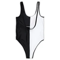 Women's G-III 4Her by Carl Banks Black/White Cincinnati Bengals Last Stand One-Piece Swimsuit