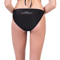 Women's G-III 4Her by Carl Banks Black Cincinnati Bengals Hall of Fame Bikini Bottom