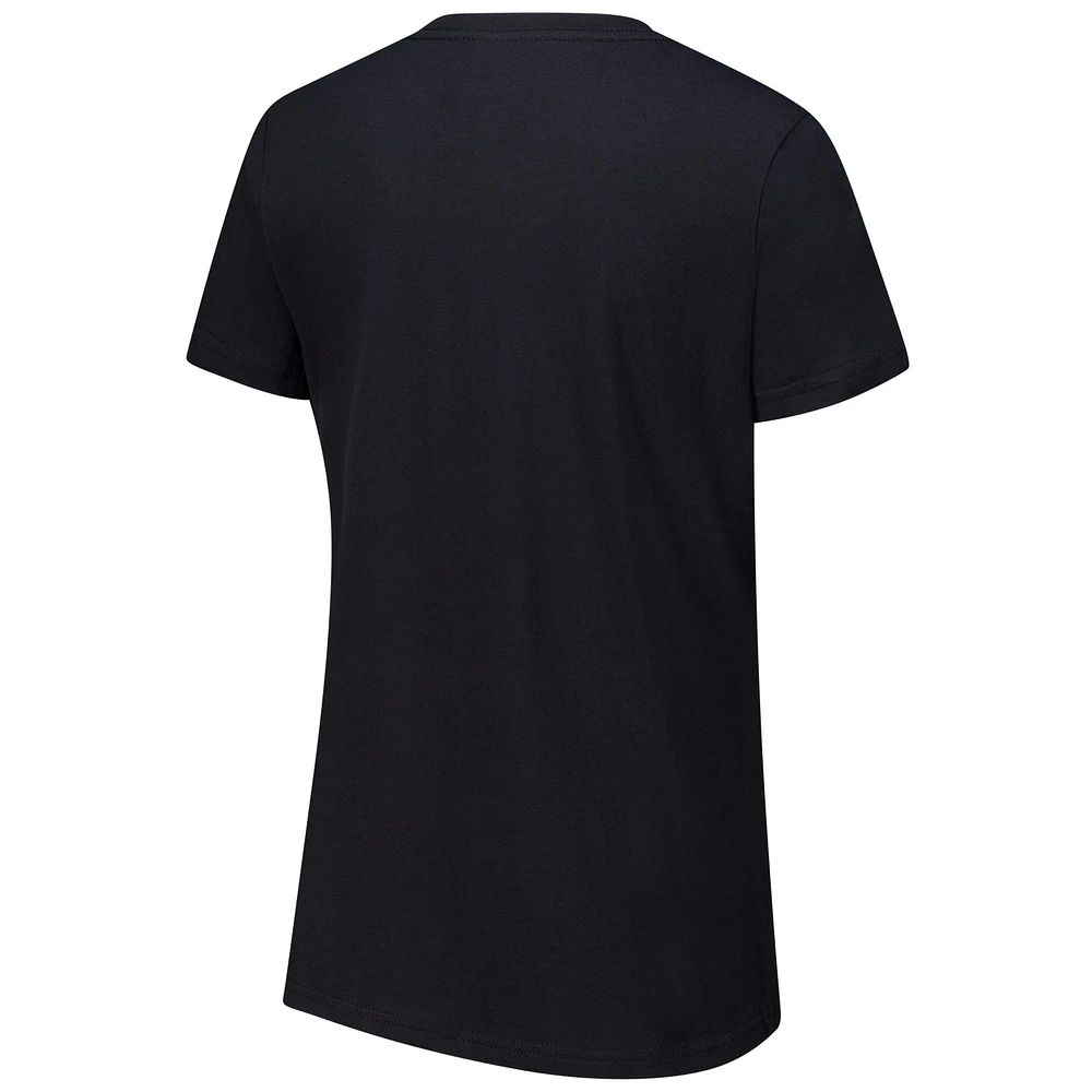 Women's G-III 4Her by Carl Banks Black Cincinnati Bengals Post Season V-Neck T-Shirt