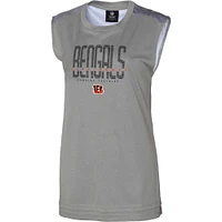 Women's Gray Cincinnati Bengals No Sweat Tank Top