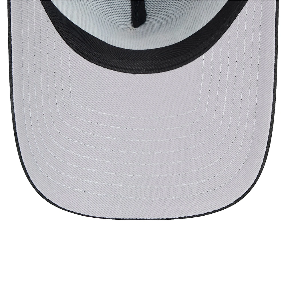 Women's New Era Black Cincinnati Bengals Peace & Love Trucker 9FORTY Adjustable Hat