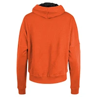 Women's New Era Orange Cincinnati Bengals Boxy Pullover Hoodie