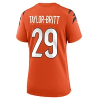 Women's Nike Cam Taylor-Britt  Orange Cincinnati Bengals Alternate Game Jersey