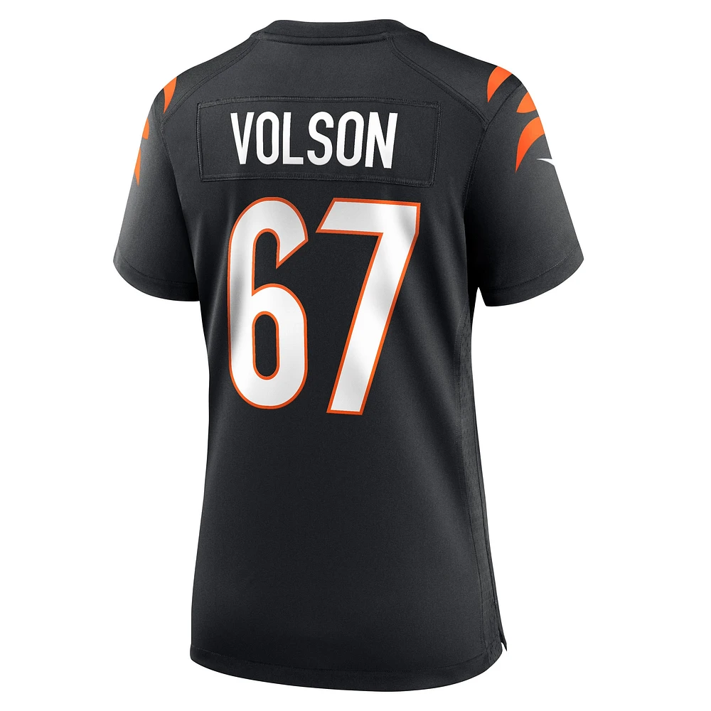 Women's Nike Cordell Volson Black Cincinnati Bengals Game Player Jersey
