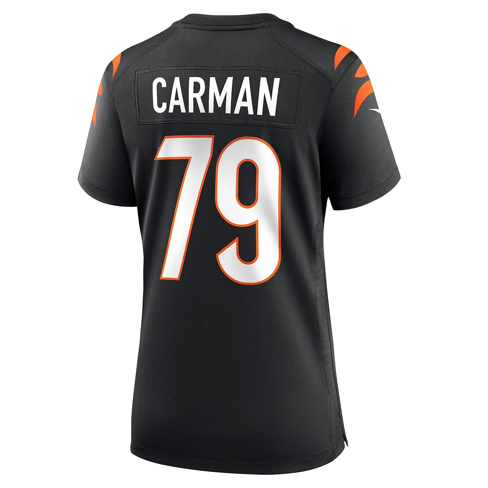 Women's Nike Jackson Carman Black Cincinnati Bengals Game Jersey
