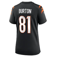 Women's Nike Jermaine Burton  Black Cincinnati Bengals Game Jersey