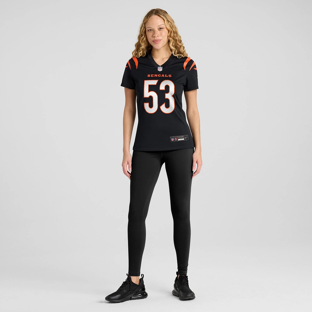 Women's Nike TJ Pesefea  Black Cincinnati Bengals Team Game Jersey