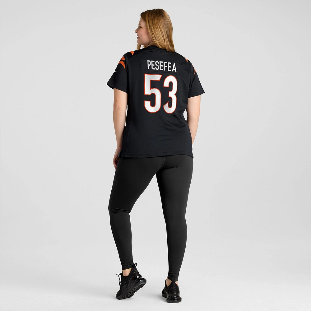 Women's Nike TJ Pesefea  Black Cincinnati Bengals Team Game Jersey