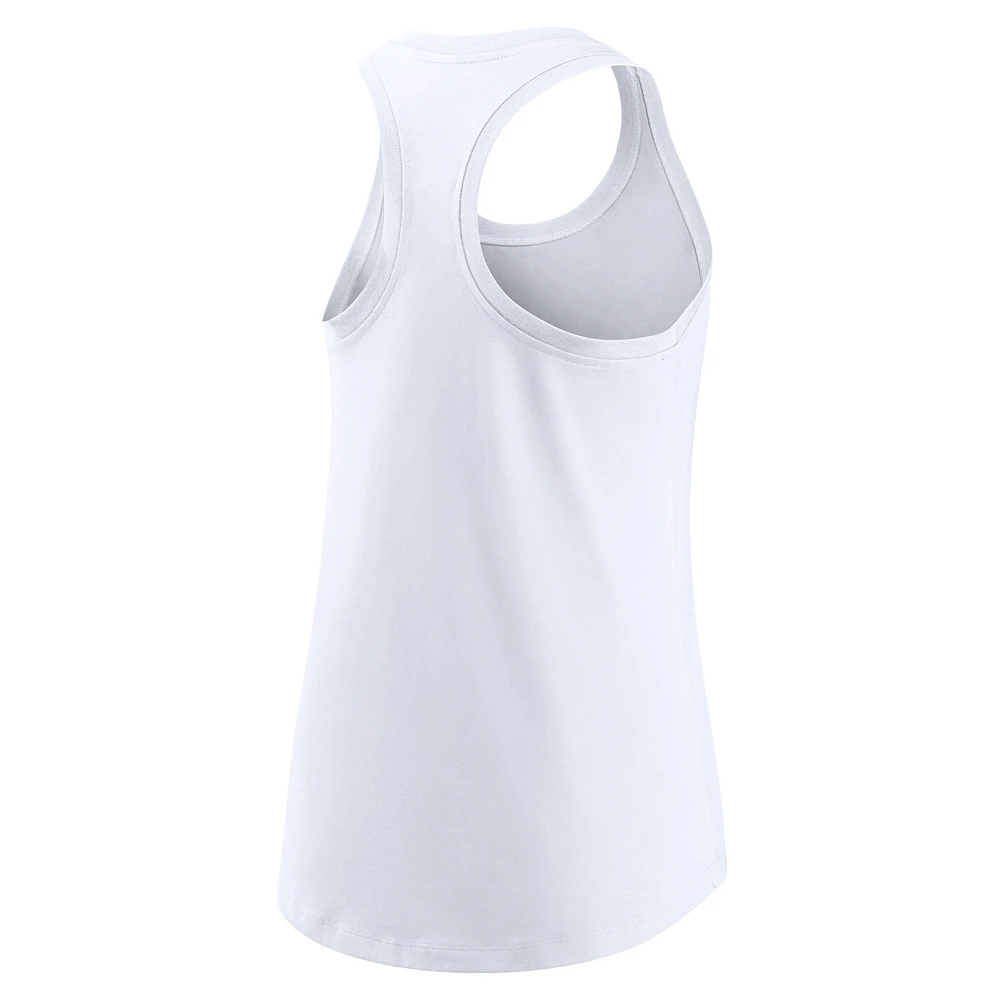 Débardeur Nike Cincinnati Bengals Tri-Blend Racerback pour femme - Blanc