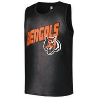 Youth Black Cincinnati Bengals Sun-Bleached Ride the Tide Tank Top