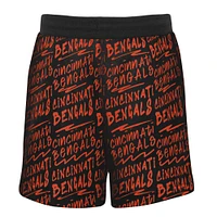 Youth Black Cincinnati Bengals Super French Terry Shorts