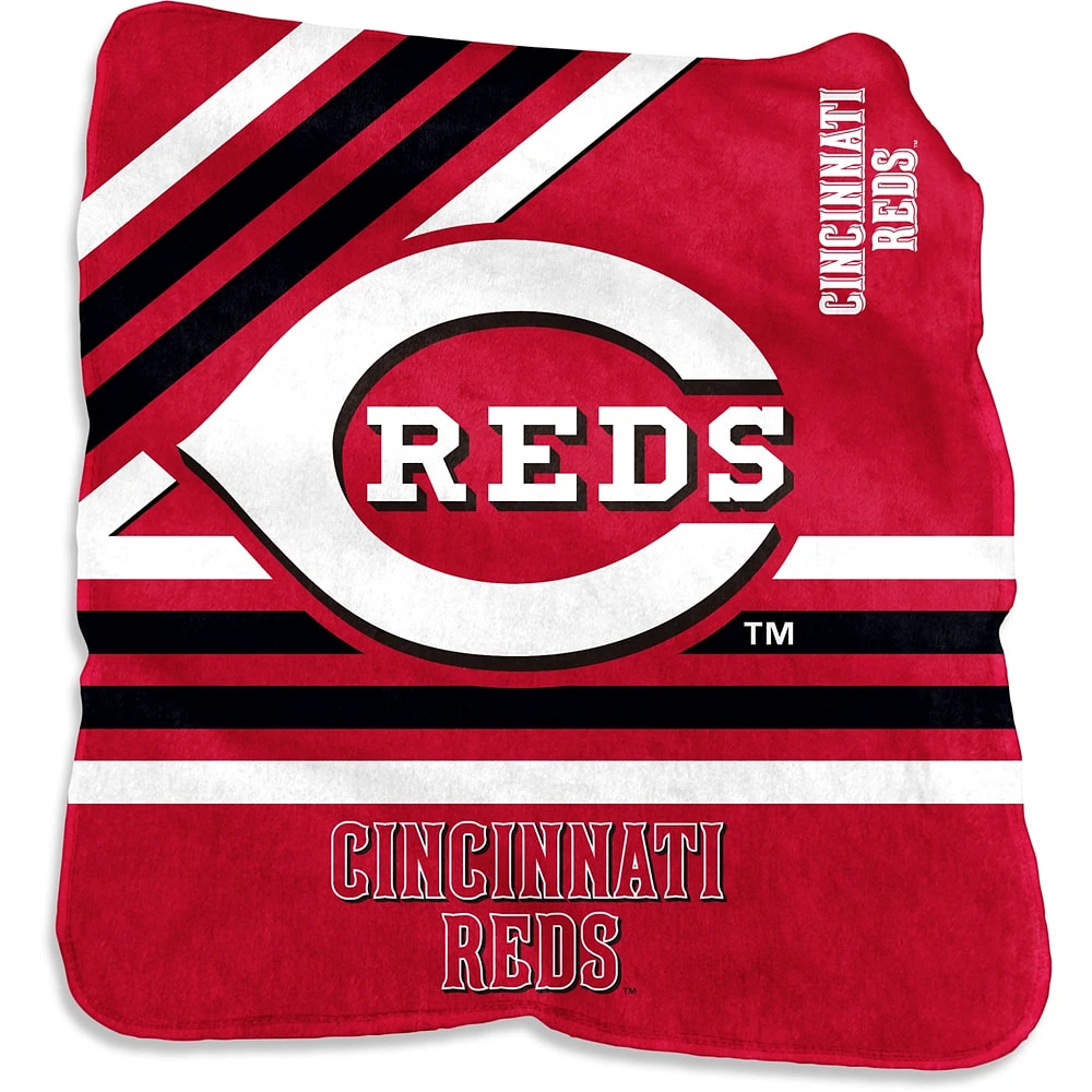 Couverture Raschel en peluche 50 po x 60 po des Reds de Cincinnati