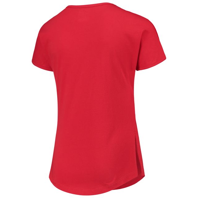 T-shirt Dolman à coups de pinceau pour filles, rouge Cincinnati Reds