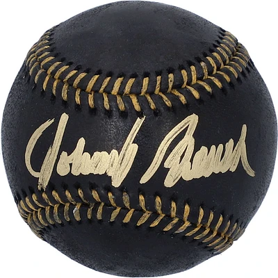 Johnny Bench Cincinnati Reds Autographed Black Leather Baseball