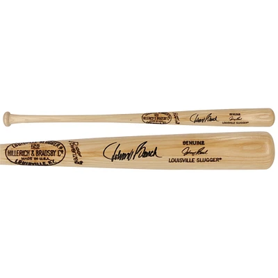 Johnny Bench Cincinnati Reds Autographed Blonde Louisville Slugger Game Model Bat
