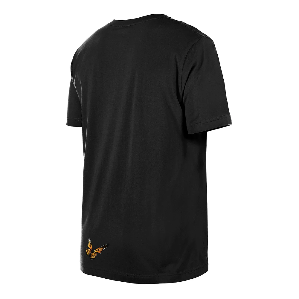 T-shirt noir pour homme New Era x Felt Cincinnati Reds