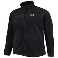 Men's Columbia Black Cincinnati Reds Big & Tall Steens Mountain Full-Zip Jacket