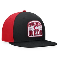 Casquette Snapback Cycle Cincinnati Reds Fanatics noir/rouge pour hommes