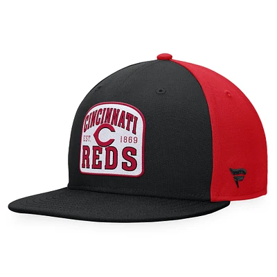 Casquette Snapback Cycle Cincinnati Reds Fanatics noir/rouge pour hommes
