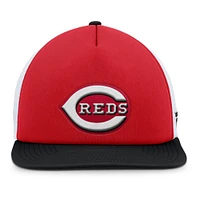 Men's Fanatics Red/Black Cincinnati Reds Fundamental Foam Front Snapback Hat