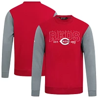 Men's Levelwear Red Cincinnati Reds Accolade Ultimate Textbook Pullover Sweatshirt