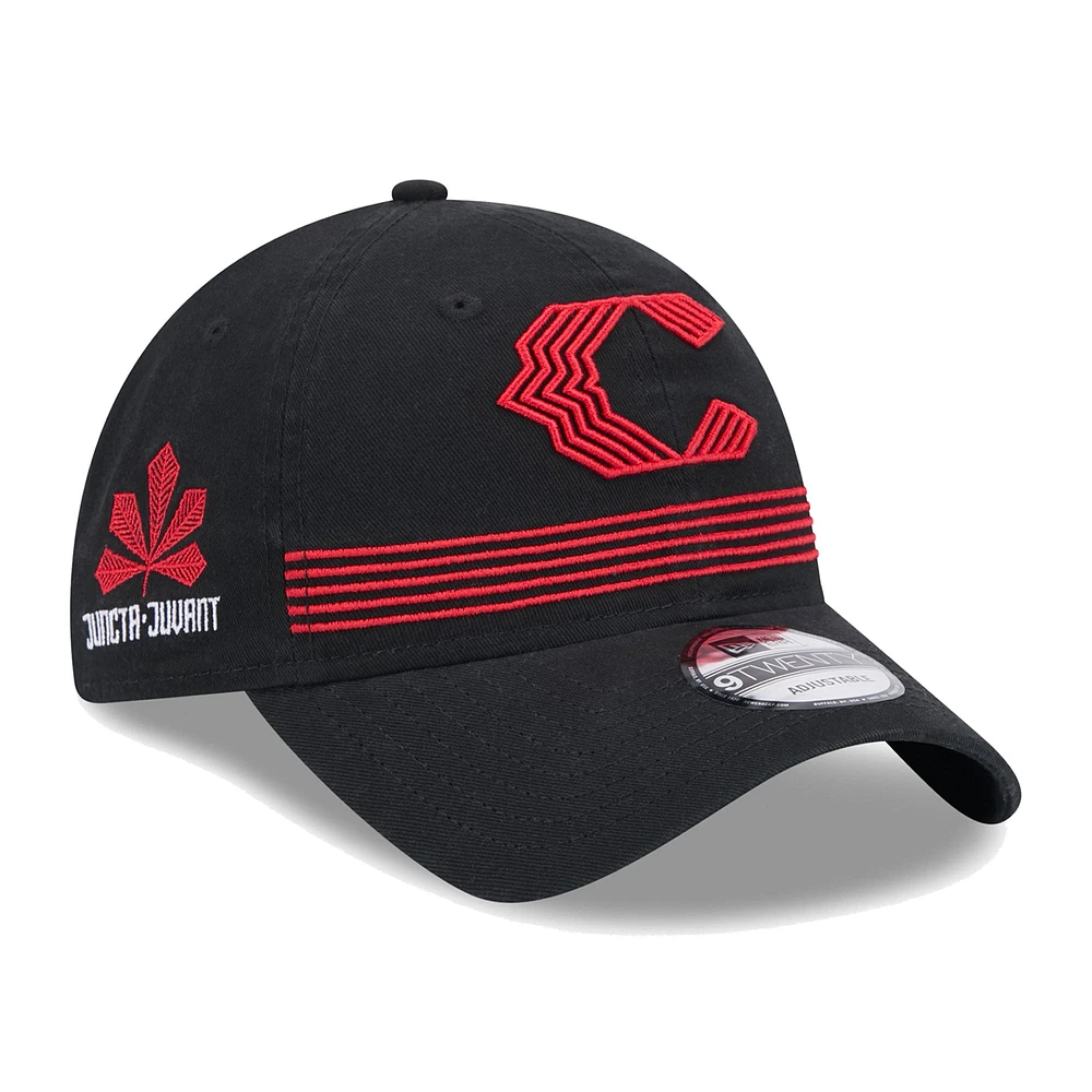 Casquette réglable noire Cincinnati Reds City Connect Alternate 9TWENTY New Era pour hommes