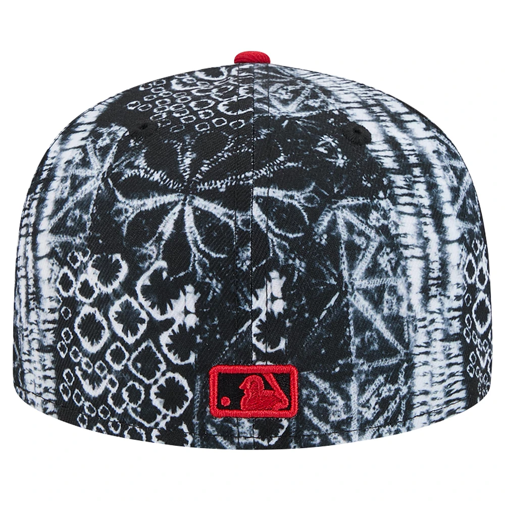 Men's New Era Black Cincinnati Reds Sands 59FIFTY Fitted Hat