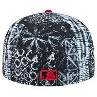Men's New Era Black Cincinnati Reds Sands 59FIFTY Fitted Hat