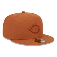 Men's New Era Brown Cincinnati Reds Spring Color 59FIFTY Fitted Hat