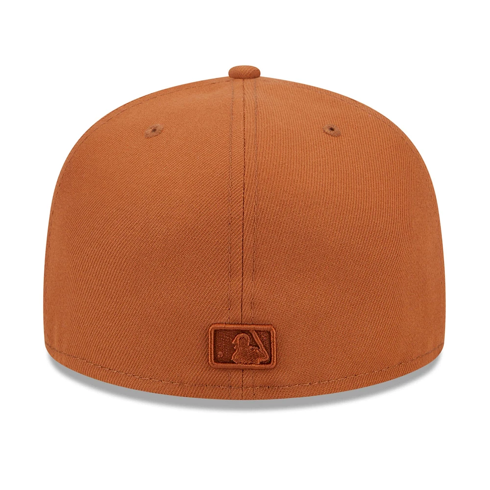 Men's New Era Brown Cincinnati Reds Spring Color 59FIFTY Fitted Hat