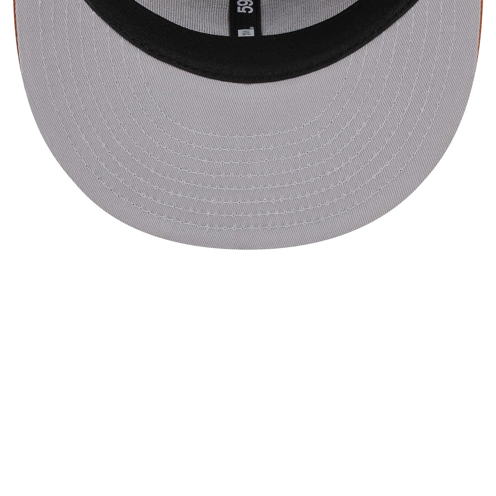 Men's New Era Brown Cincinnati Reds Spring Color 59FIFTY Fitted Hat