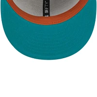 Men's New Era Gray/Teal Cincinnati Reds  59FIFTY Fitted Hat