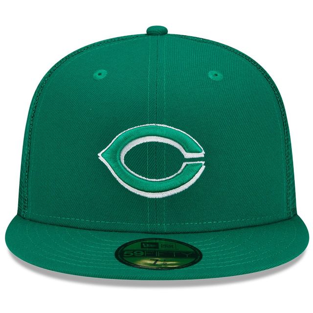 Casquette ajustée 59FIFTY pour homme New Era Green Cincinnati Reds 2022 St. Patrick's Day