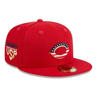 Men's New Era  Red Cincinnati Reds 2023 Fourth of July 59FIFTY Fitted Hat