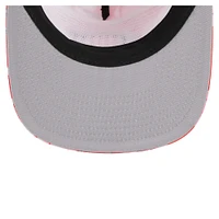 Men's New Era Red Cincinnati Reds Adventure Pattern Golfer Trucker Snapback Hat