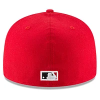 Men's New Era Red Cincinnati Reds Cooperstown Collection Wool 59FIFTY Fitted Hat