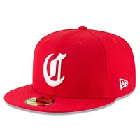 Men's New Era Red Cincinnati Reds Cooperstown Collection Wool 59FIFTY Fitted Hat