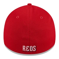 Men's New Era  White Cincinnati Reds 2025 Batting Practice 39THIRTY Flex Hat