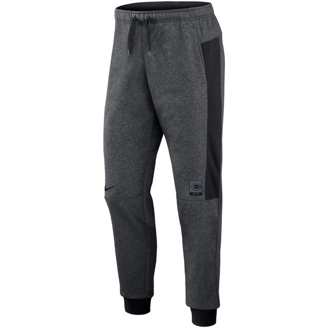 Pantalon de jogging Flux Performance Nike pour homme, gris chiné/noir, Cincinnati Reds Authentic Collection