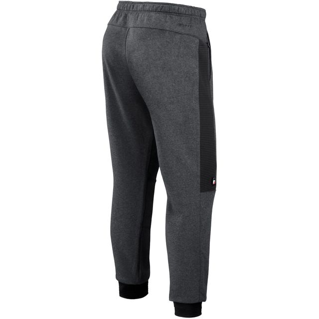 Pantalon de jogging Flux Performance Nike pour homme, gris chiné/noir, Cincinnati Reds Authentic Collection