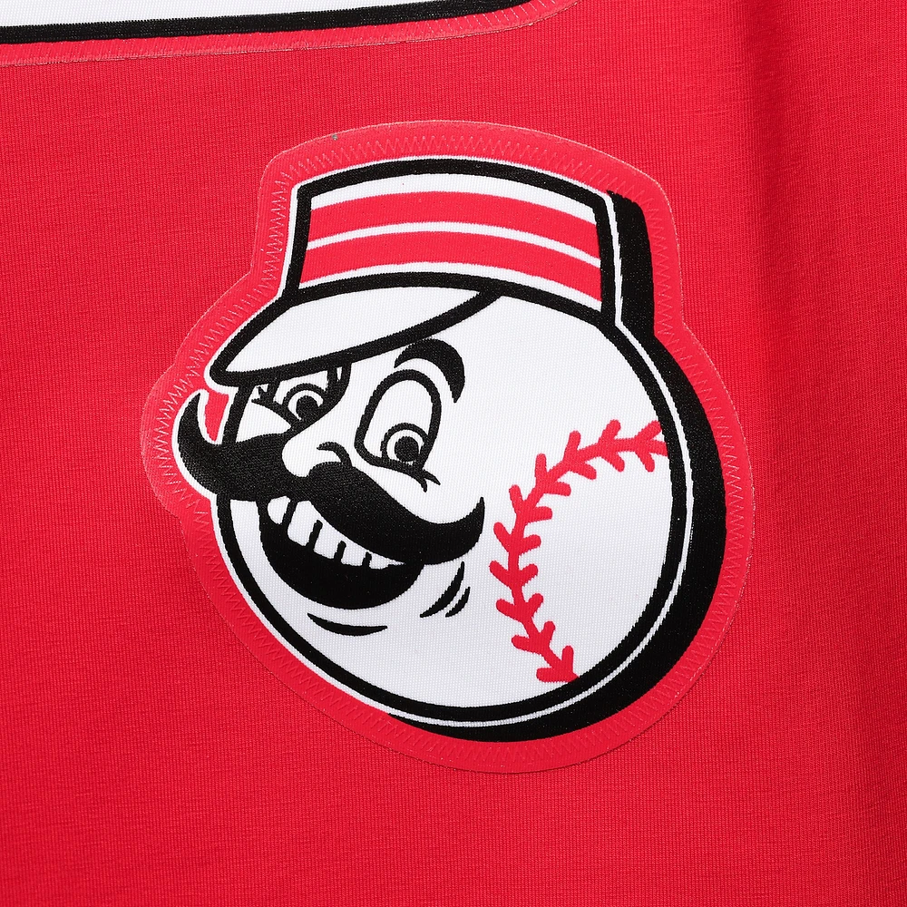 Men's Pro Standard Red/Black Cincinnati Reds Taping T-Shirt