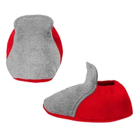Newborn & Infant Red/Heather Gray Cincinnati Reds Three-Piece Love of Baseball Bib Bodysuit Booties Set
