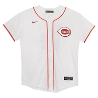 Preschool Nike Elly De La Cruz White Cincinnati Reds Home Game Jersey