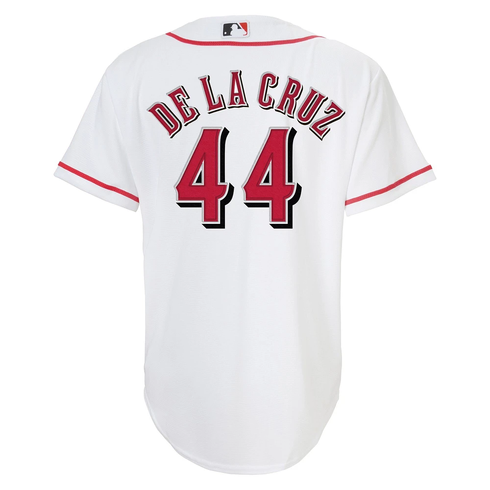 Toddler Nike Elly De La Cruz White Cincinnati Reds Home Replica Jersey