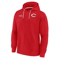 Unisex Fanatics Red Cincinnati Reds Elements Super Soft Fleece Pullover Hoodie