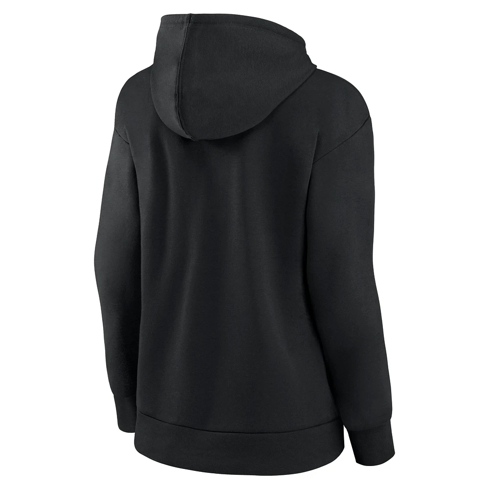 Sweat à capuche avec logo Fanatics pour femmes, noir, Cincinnati Reds