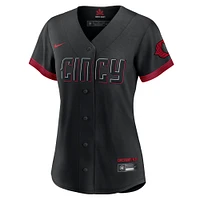 Women's Nike Barry Larkin Black Cincinnati Reds City Connect Replica Player Jersey